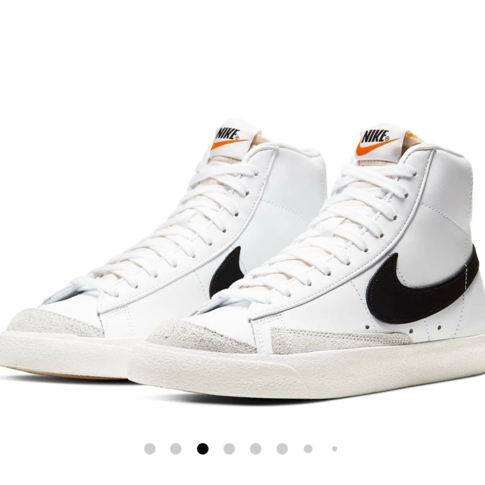 Nike Blazer 77 White and Black High-Top Sneakers 7